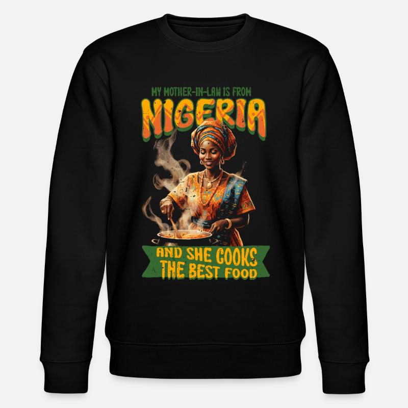Nigerianische Schwiegermutter Nigeria - Stanley/Stella Unisex Bio-Sweatshirt CHANGER  - Schwarz