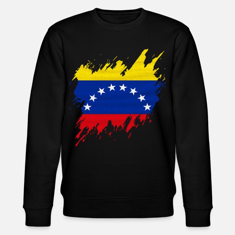 Drapeau du Venezuela, style déchiré - Sweat bio CHANGER Stanley/Stella Unisexe - noir