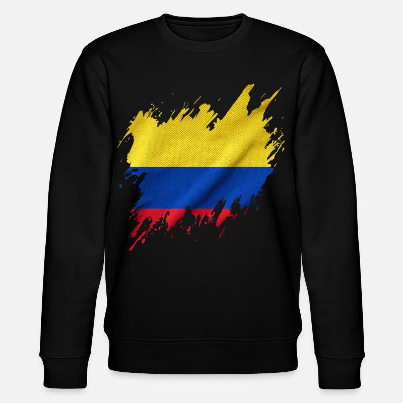 Drapeau de la Colombie, style déchiré - Sweat bio CHANGER Stanley/Stella Unisexe - noir