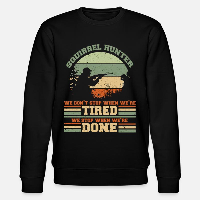 Squirrel Hunter Tree Rat - Stanley/Stella CHANGER Unisex Organic Sweatshirt - black