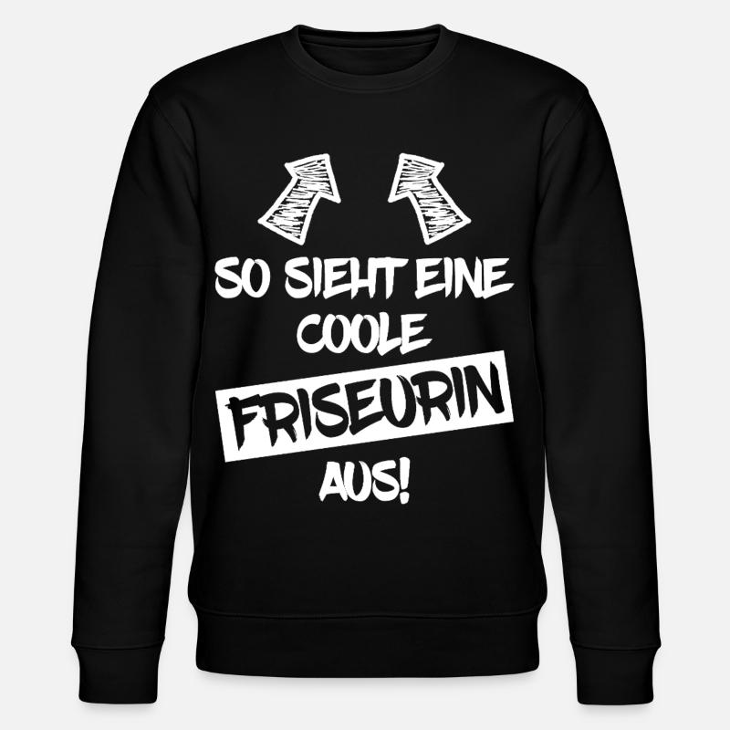 Coiffeur cool drôle dicton cadeau - Sweat bio CHANGER Stanley/Stella Unisexe - noir