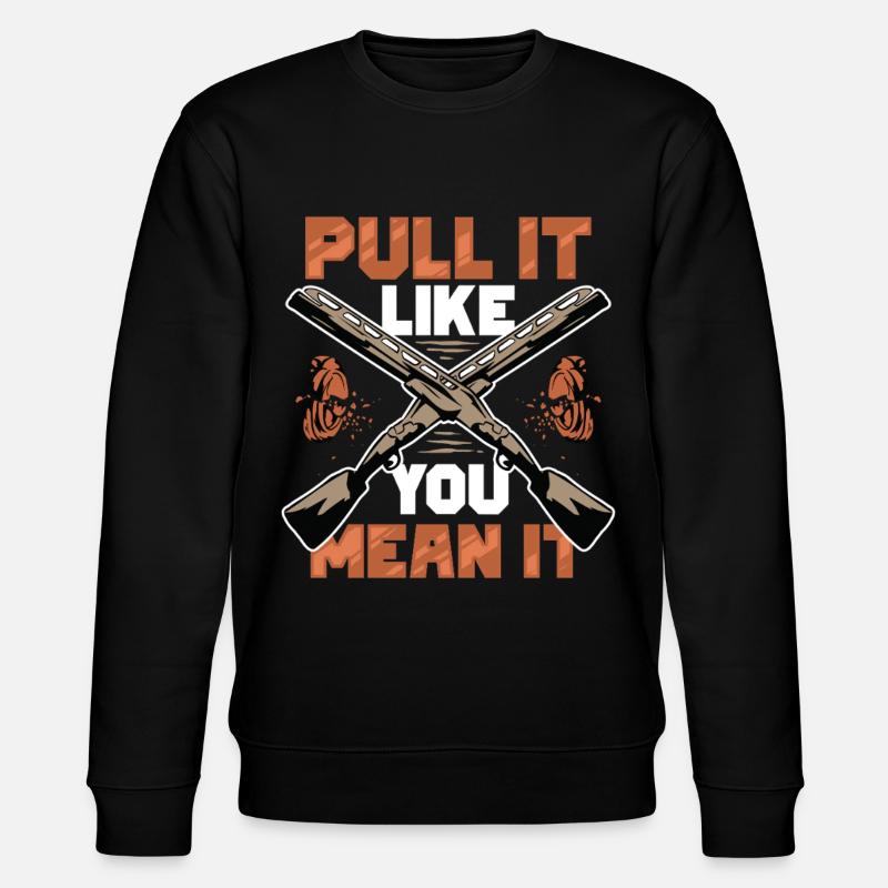 Clay pigeon shooting Target shooting - Stanley/Stella CHANGER Unisex Organic Sweatshirt - black