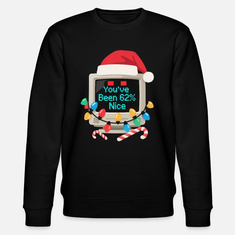 Computer Christmas AI Sarcastic Tech Gift - Stanley/Stella CHANGER Unisex Organic Sweatshirt - black
