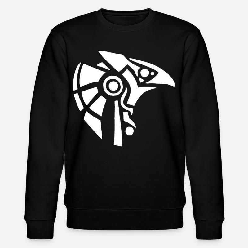 Dieu égyptien Horus (blanc) - Sweat bio CHANGER Stanley/Stella Unisexe - noir