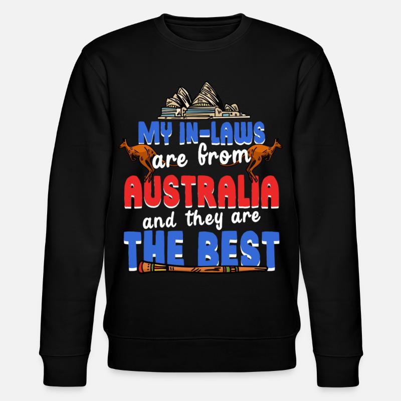 Australische Schwiegermutter - Stanley/Stella Unisex Bio-Sweatshirt CHANGER  - Schwarz