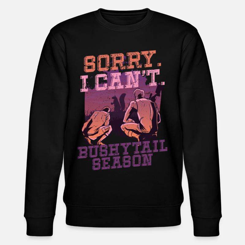 Eichhörnchenjäger Baumratte Bushy Tail Season - Stanley/Stella Unisex Bio-Sweatshirt CHANGER  - Schwarz