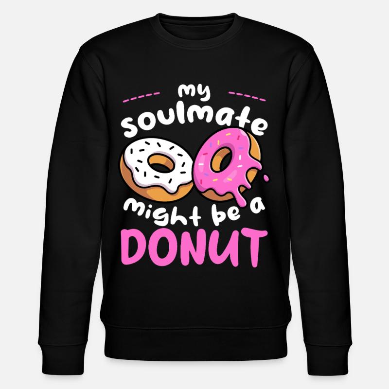 Mein Seelenverwandter Donut - Stanley/Stella Unisex Bio-Sweatshirt CHANGER  - Schwarz