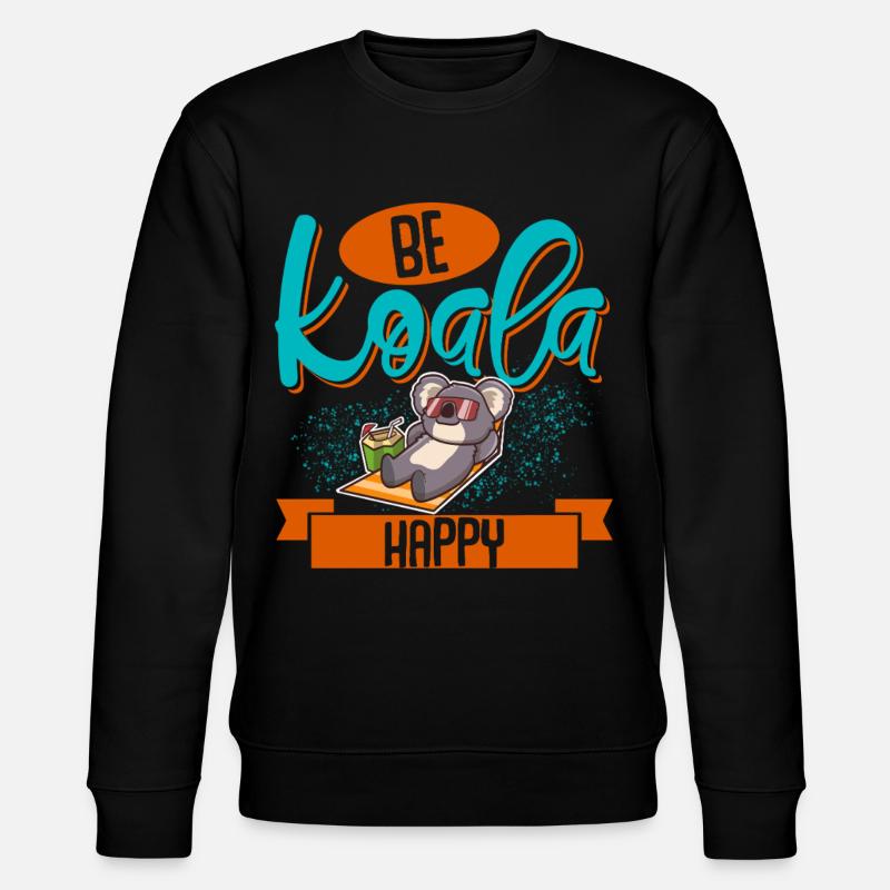 Koala - Stanley/Stella Unisex Bio-Sweatshirt CHANGER  - Schwarz