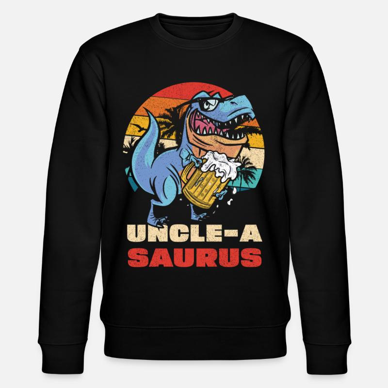 UncleASaurus Bierheld - Stanley/Stella CHANGER Unisex Organic Sweatshirt - black