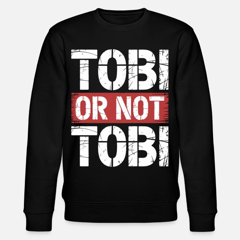 Tobi oder nicht Tobi - Stanley/Stella Unisex Bio-Sweatshirt CHANGER  - Schwarz