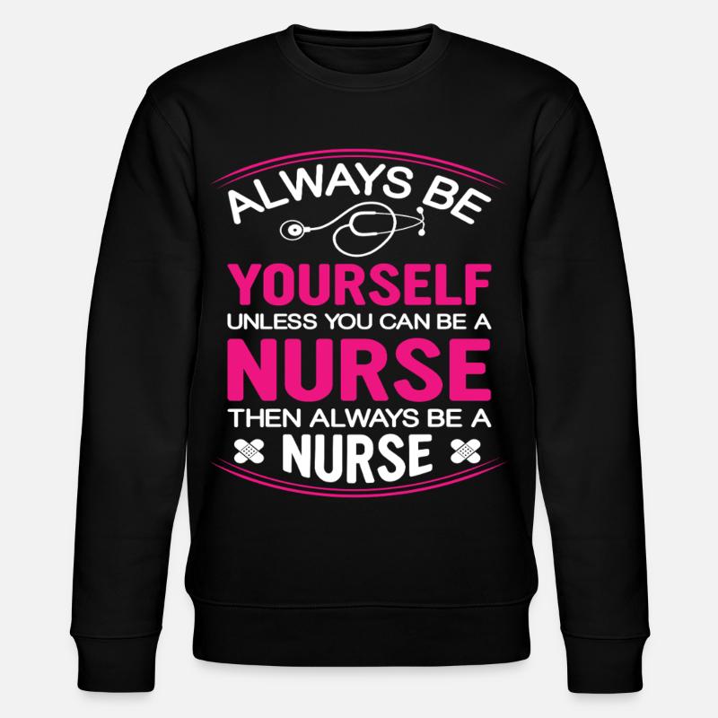 Krankenschwester - Stanley/Stella Unisex Bio-Sweatshirt CHANGER  - Schwarz