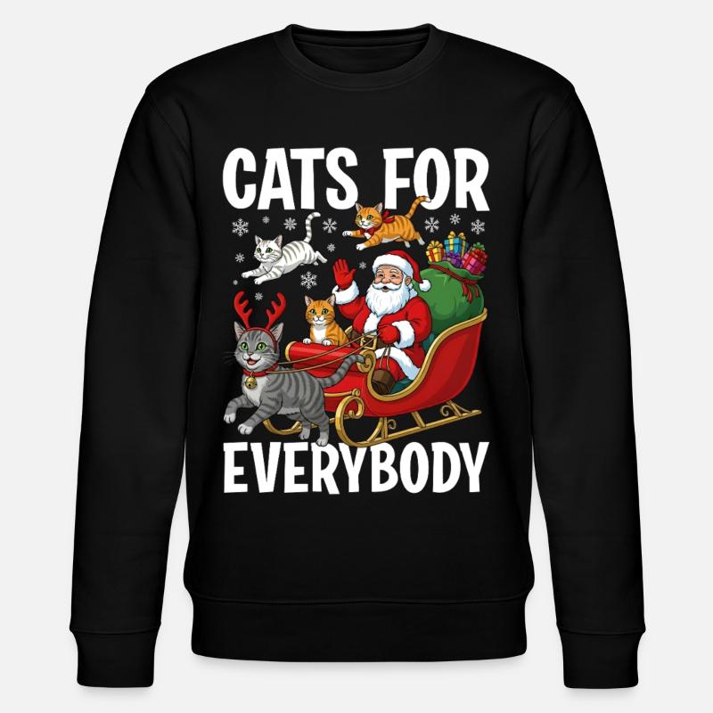 Cats For Everybody - Stanley/Stella Unisex Bio-Sweatshirt CHANGER  - Schwarz