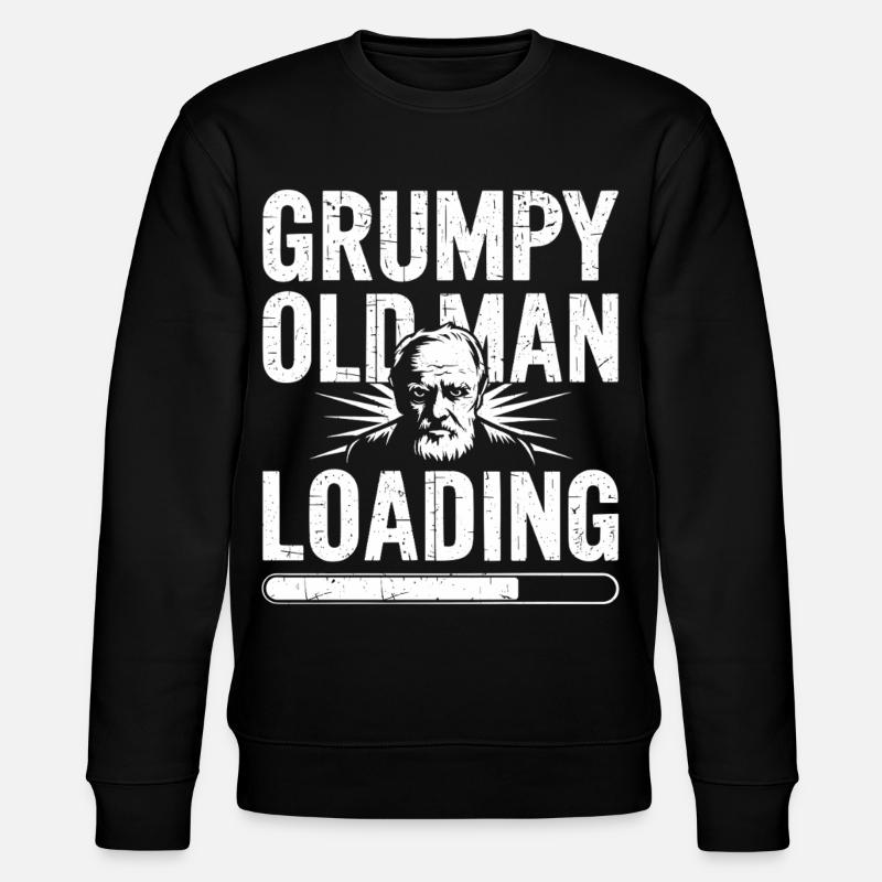GrumpyOldMan Loading Bar - Stanley/Stella CHANGER Unisex Organic Sweatshirt - black