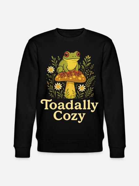 Tree Frog Humor Tree Frog - Stanley/Stella CHANGER Unisex Organic Sweatshirt - black