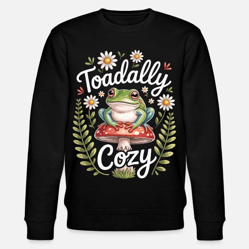 Rainette Humour Grenouille Arboricole - Sweat bio CHANGER Stanley/Stella Unisexe - noir