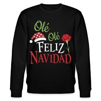 Ole Ole Joyeux Noël - Sweat bio CHANGER Stanley/Stella Unisexe - noir - Devant - Nik (191cm) & Marisol (170cm)