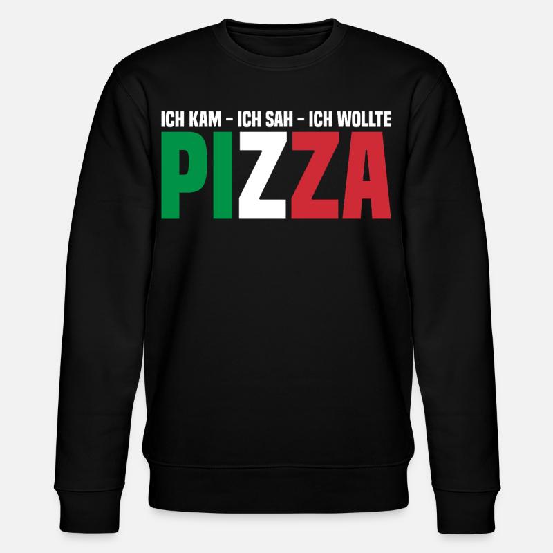 Pizza Essen - Stanley/Stella Unisex Bio-Sweatshirt CHANGER  - Schwarz