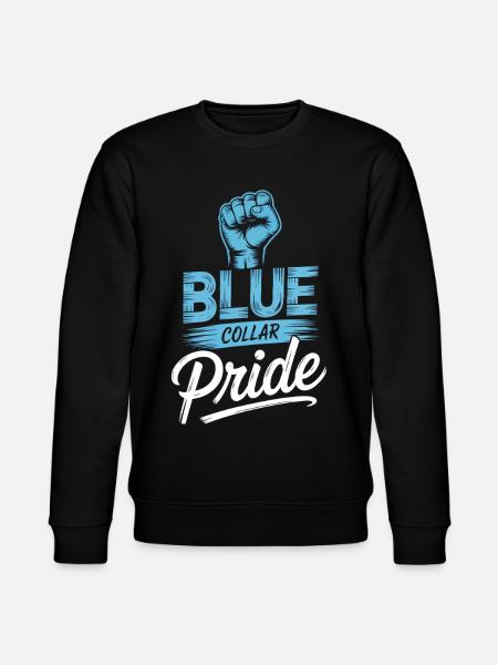 Blue Collar Arbeiter Handwerk Bauarbeiter - Stanley/Stella Unisex Bio-Sweatshirt CHANGER  - Schwarz