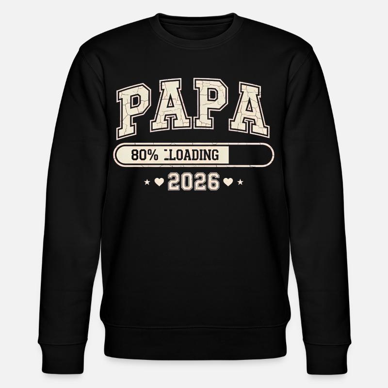 Dad 2026 Loading Dad-to-be - Stanley/Stella CHANGER Unisex Organic Sweatshirt - black