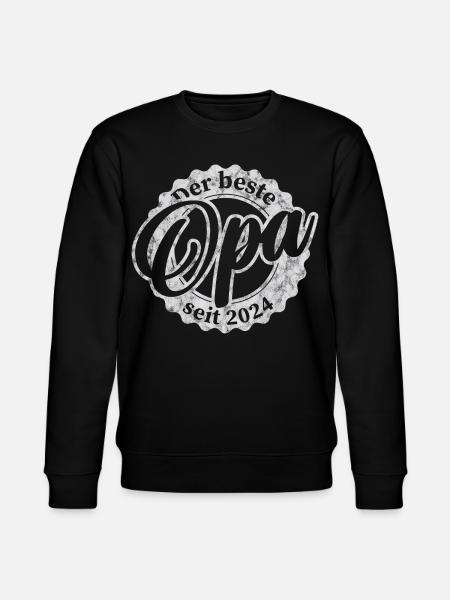 Der Beste Opa seit 2024 - Stanley/Stella Unisex Bio-Sweatshirt CHANGER  - Schwarz