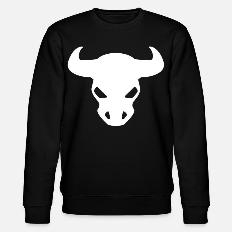 Stier Design – Stierkopf Outfit - Stanley/Stella Unisex Bio-Sweatshirt CHANGER  - Schwarz