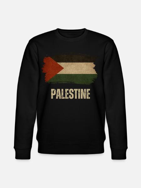 Drapeau grunge de la Palestine, fierté palestinienne - Sweat bio CHANGER Stanley/Stella Unisexe - noir
