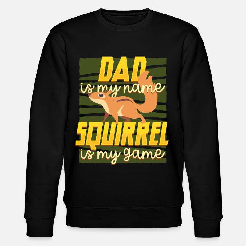 Eichhörnchenjäger Baumratte - Stanley/Stella Unisex Bio-Sweatshirt CHANGER  - Schwarz