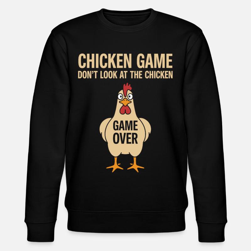 Game Theory Chickens Game - Stanley/Stella CHANGER Unisex Organic Sweatshirt - black