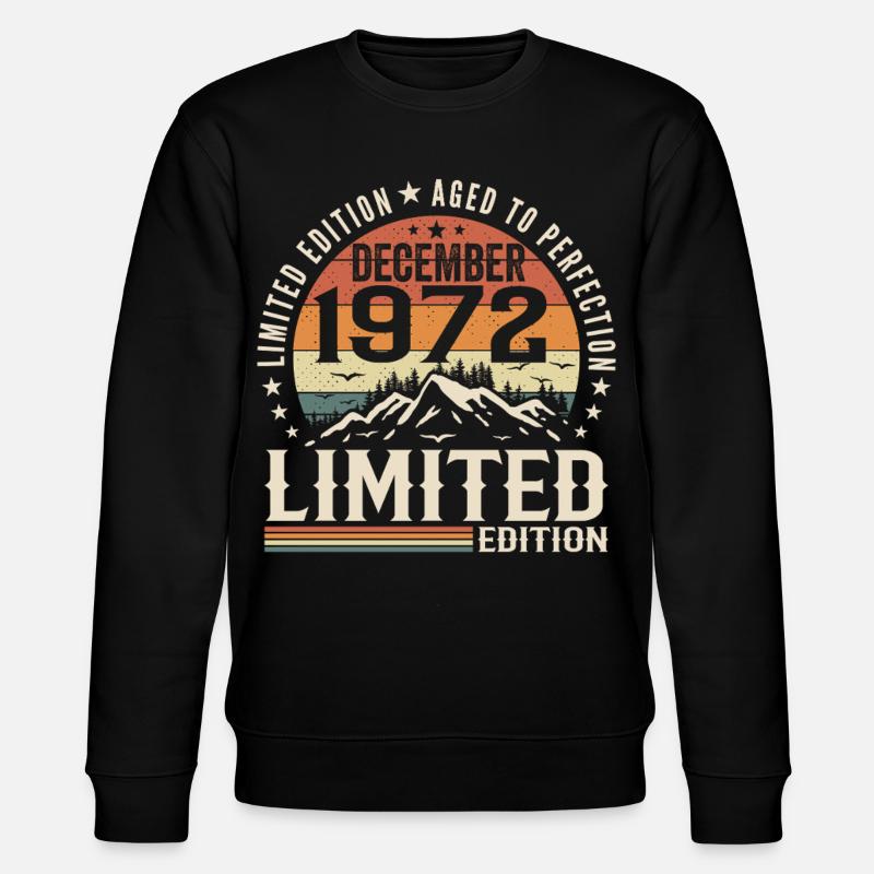 Dezember 1972 - Stanley/Stella Unisex Bio-Sweatshirt CHANGER  - Schwarz