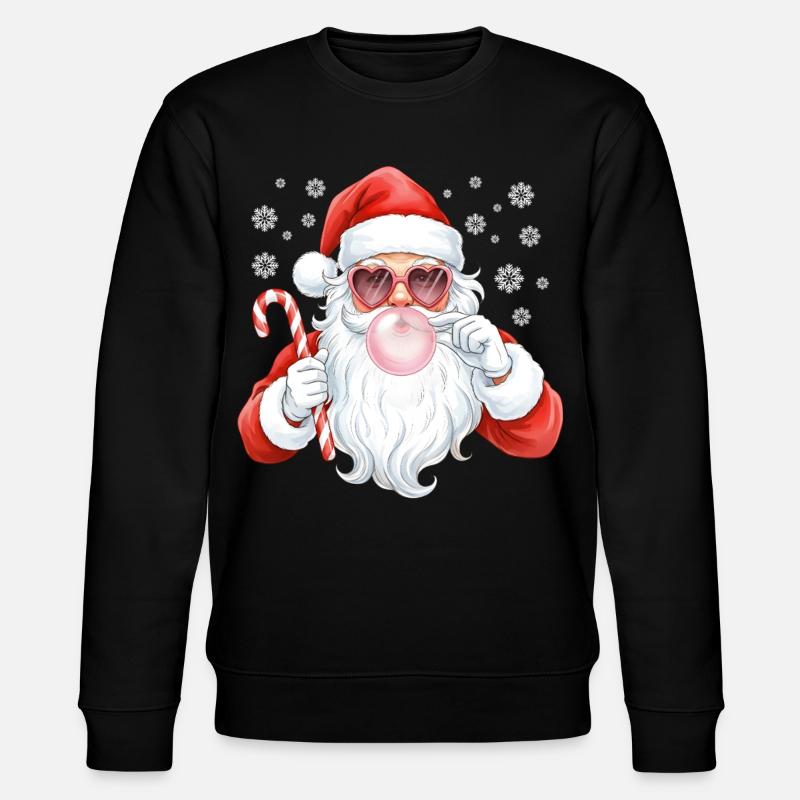 Santa Bubble Gum Pink - Stanley/Stella Unisex Bio-Sweatshirt CHANGER - Schwarz