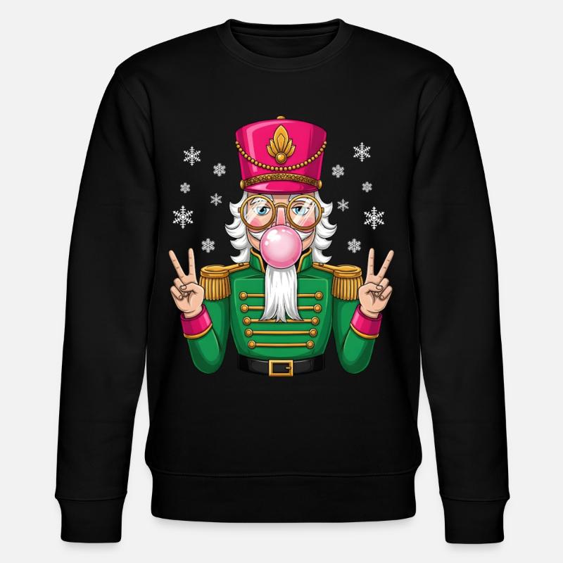 Nutcracker Bubble Gum - Stanley/Stella Unisex Bio-Sweatshirt CHANGER  - Schwarz