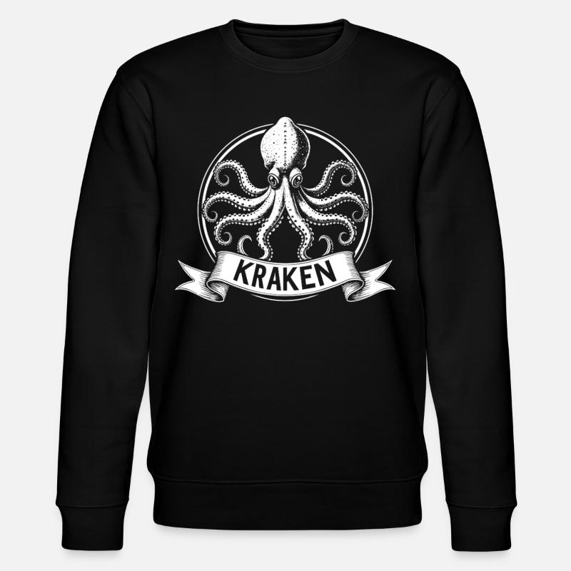 Cercle de l’emblème du Kraken - Sweat bio CHANGER Stanley/Stella Unisexe - noir