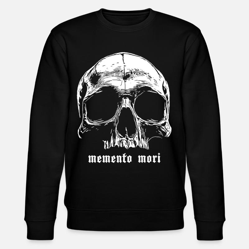 Schädel Memento Mori Design - Stanley/Stella Unisex Bio-Sweatshirt CHANGER  - Schwarz
