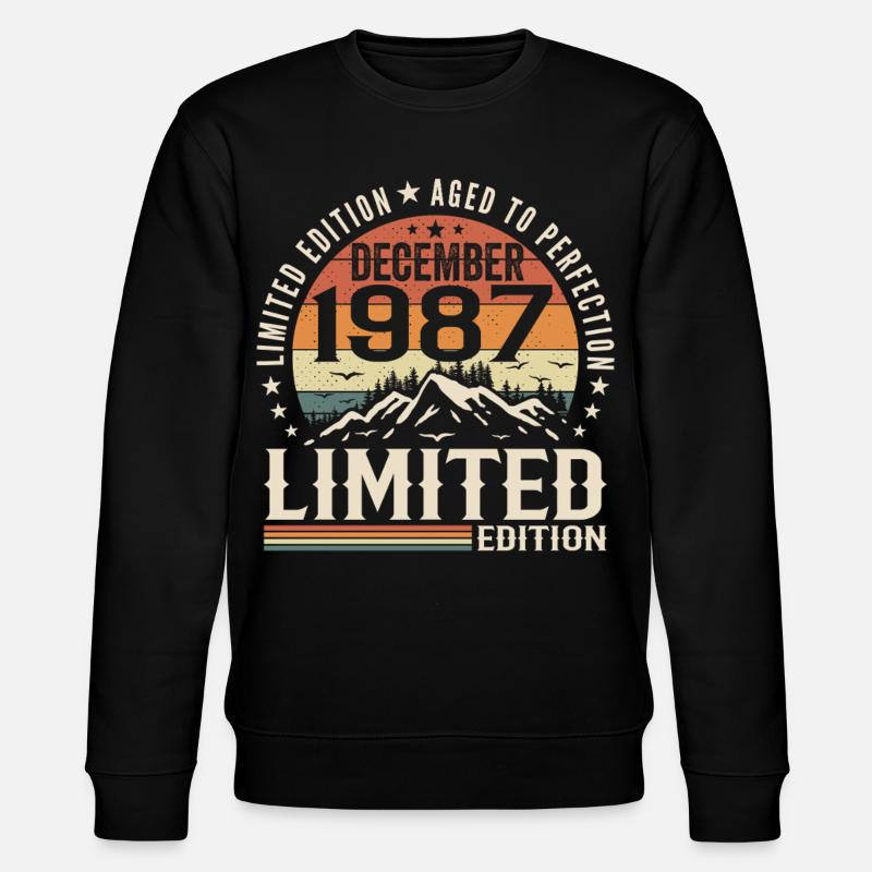 Dezember 1987 - Stanley/Stella Unisex Bio-Sweatshirt CHANGER  - Schwarz