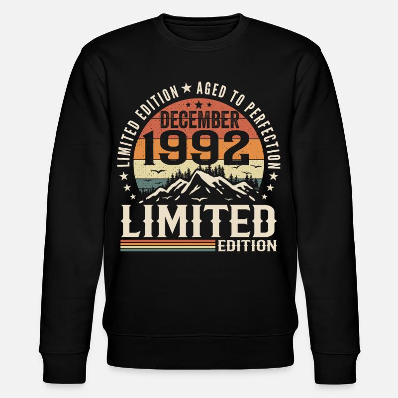 Dezember 1992 - Stanley/Stella Unisex Bio-Sweatshirt CHANGER  - Schwarz