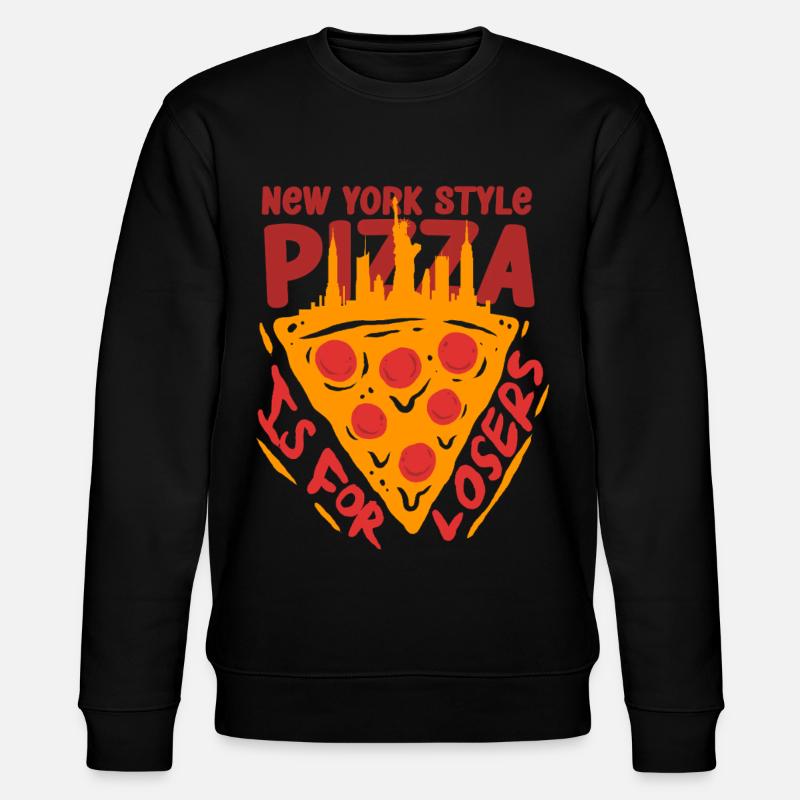 Deep Dish Pizza Chicargo - Stanley/Stella Unisex Bio-Sweatshirt CHANGER  - Schwarz