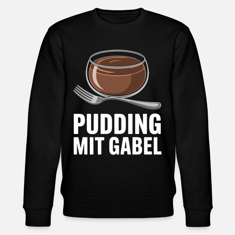 Pudding à la fourchette - Sweat bio CHANGER Stanley/Stella Unisexe - noir