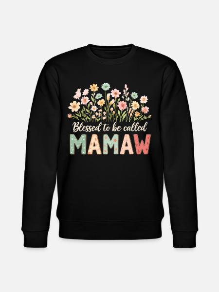 Gesegnet Mamaw genannt zu werden - Stanley/Stella CHANGER Unisex Organic Sweatshirt - black
