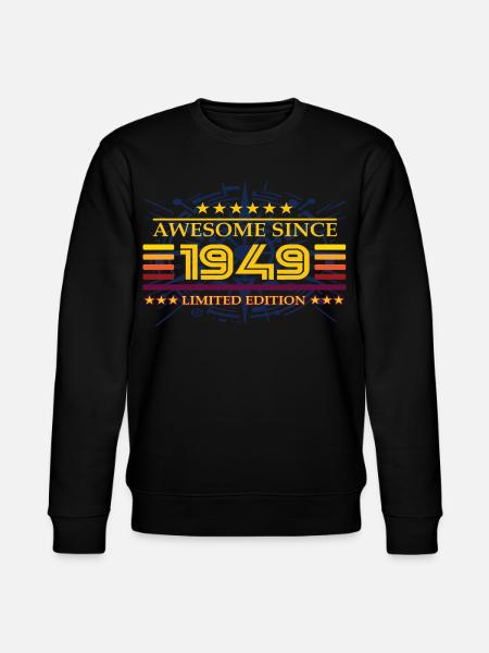 Awesome since 1949 Limited Edition - Stanley/Stella Unisex Bio-Sweatshirt CHANGER  - Schwarz