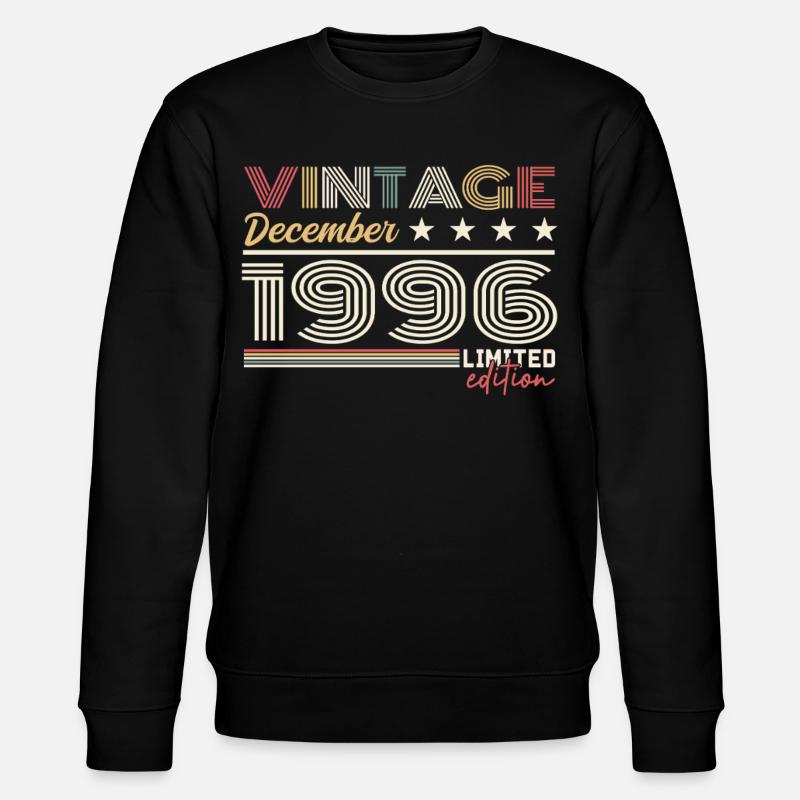 Geschenk Dezember 1996 - Stanley/Stella Unisex Bio-Sweatshirt CHANGER  - Schwarz
