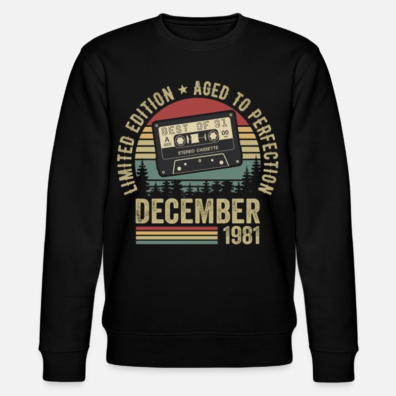 Décembre 1981 - Anniversaire Décembre 1981 - Sweat bio CHANGER Stanley/Stella Unisexe - noir