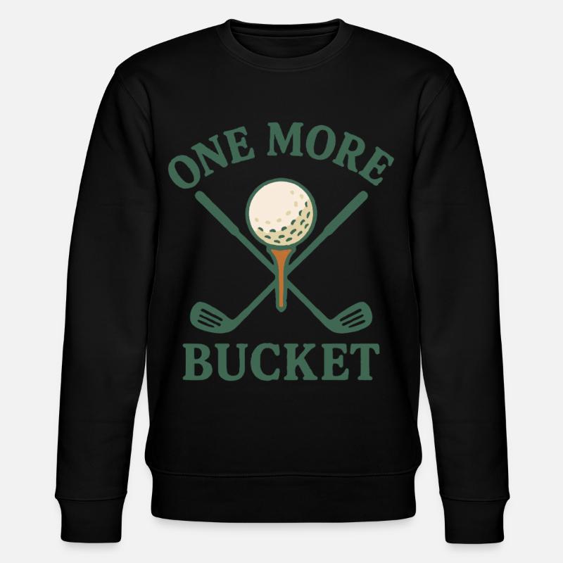Ein weiterer Eimer Golfschläger Fun Design - Stanley/Stella Unisex Bio-Sweatshirt CHANGER  - Schwarz