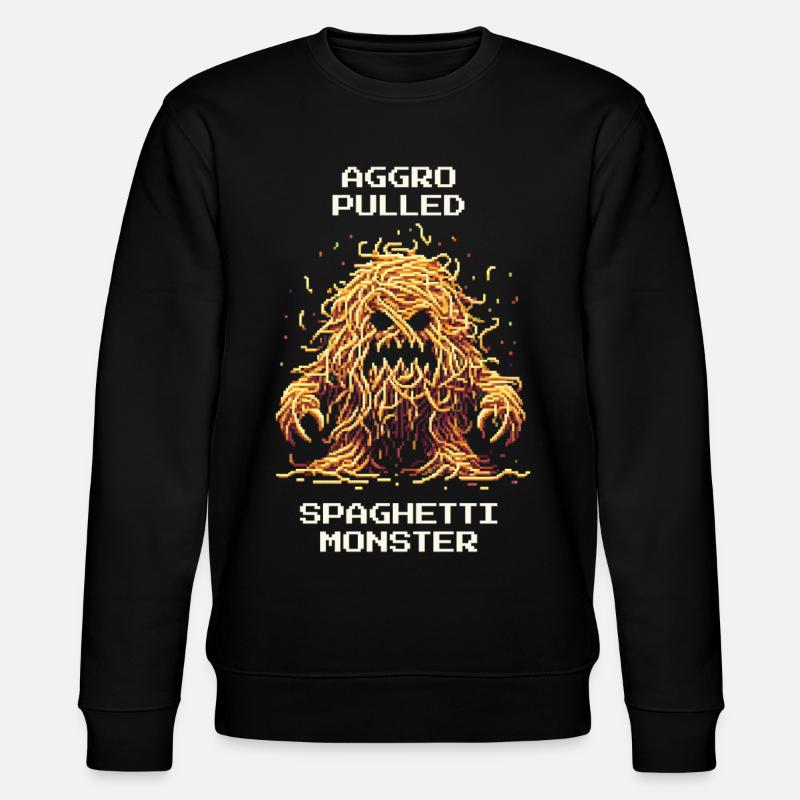 Spaghetti Monster | Lustiger Gamer Spruch - Stanley/Stella Unisex Bio-Sweatshirt CHANGER  - Schwarz