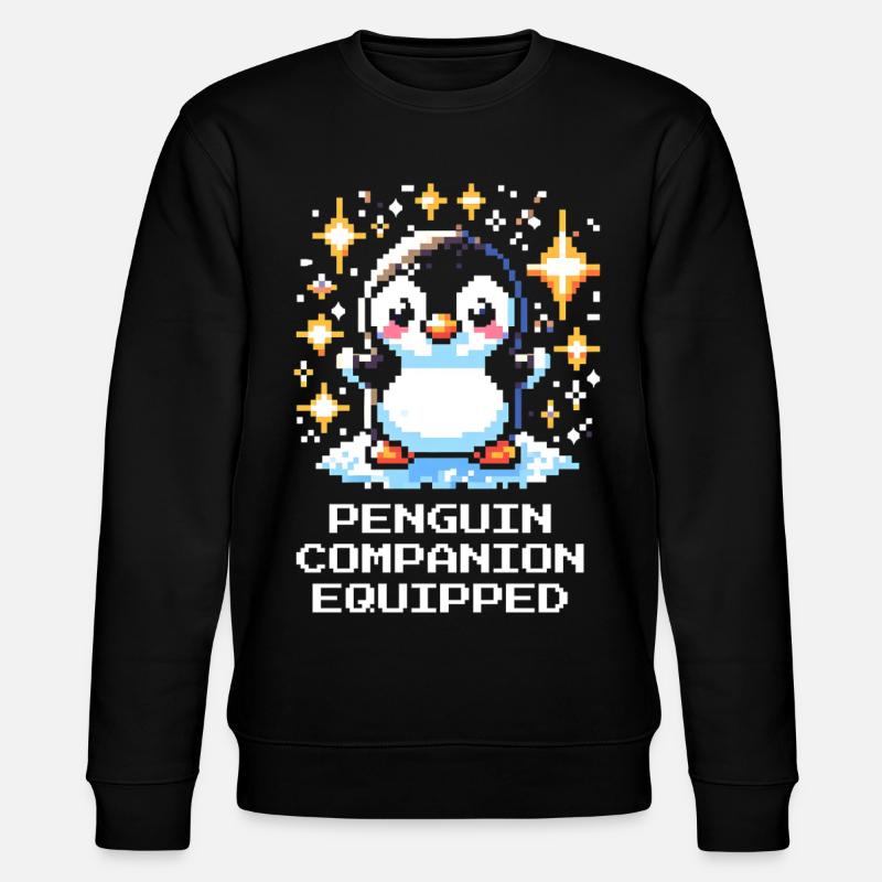 Compagnon pingouin | Compagnon de jeu mignon - Sweat bio CHANGER Stanley/Stella Unisexe - noir