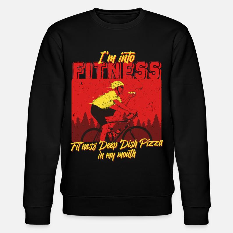 Deep Dish Pizza Chicargo - Stanley/Stella Unisex Bio-Sweatshirt CHANGER  - Schwarz