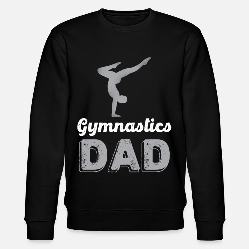 Gymnastics Dad Silhouette Design - Stanley/Stella Unisex Bio-Sweatshirt CHANGER  - Schwarz