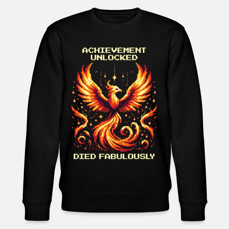 Succès débloqué : Mort fabuleuse | JDR - Sweat bio CHANGER Stanley/Stella Unisexe - noir