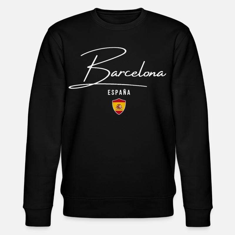 Barcelona Spain, elegant design - Stanley/Stella CHANGER Unisex Organic Sweatshirt - black