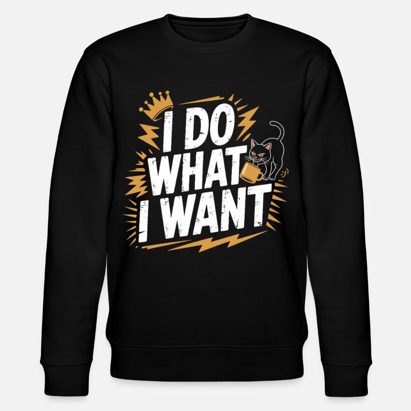 Ich tu, was ich will - Stanley/Stella Unisex Bio-Sweatshirt CHANGER - Schwarz