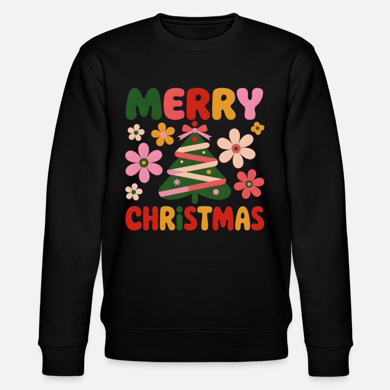 Merry Christmas  - Stanley/Stella Unisex Bio-Sweatshirt CHANGER  - Schwarz